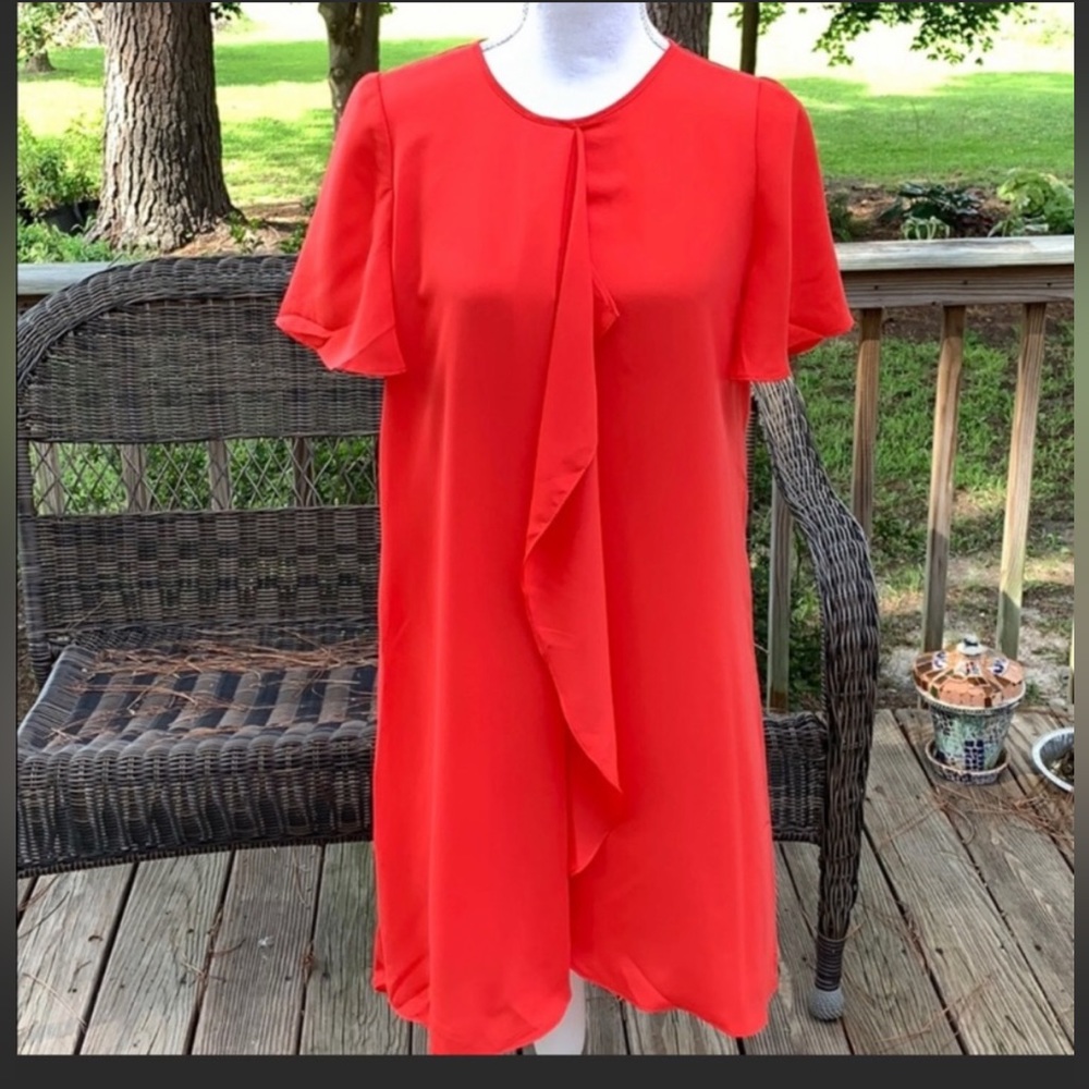 NWT BCBGMAXAZRIA Ruffle Cascade Mini Dress